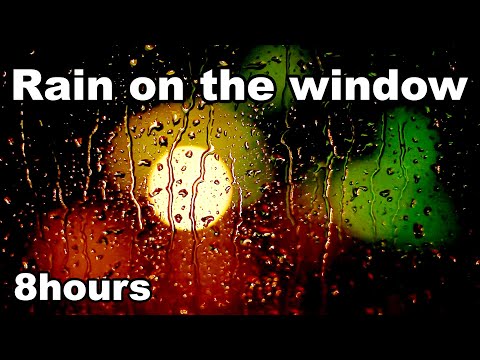 Gentle sounds of rain in the window for relaxation, study and meditation. Rain on the window 8 hours - Тренды Ютуба