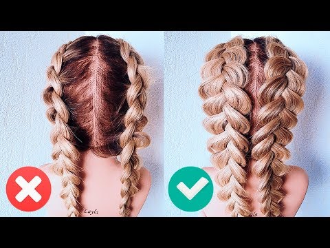 ФРАНЦУЗСКИЕ КОСЫ НАОБОРОТ. Прическа на Последний Звонок. How To: Double Dutch Braid | Hair Tutorial - Тренды Ютуба