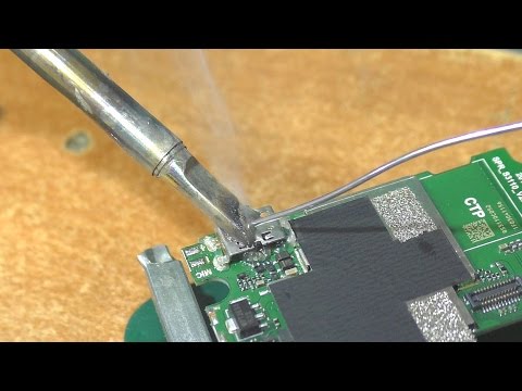 Замена micro-USB разъёма паяльником (без фена). Смартфон Fly FS501 - Тренды Ютуба
